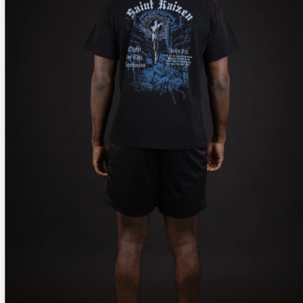Saint Kaizen Black Graphic T-Shirt